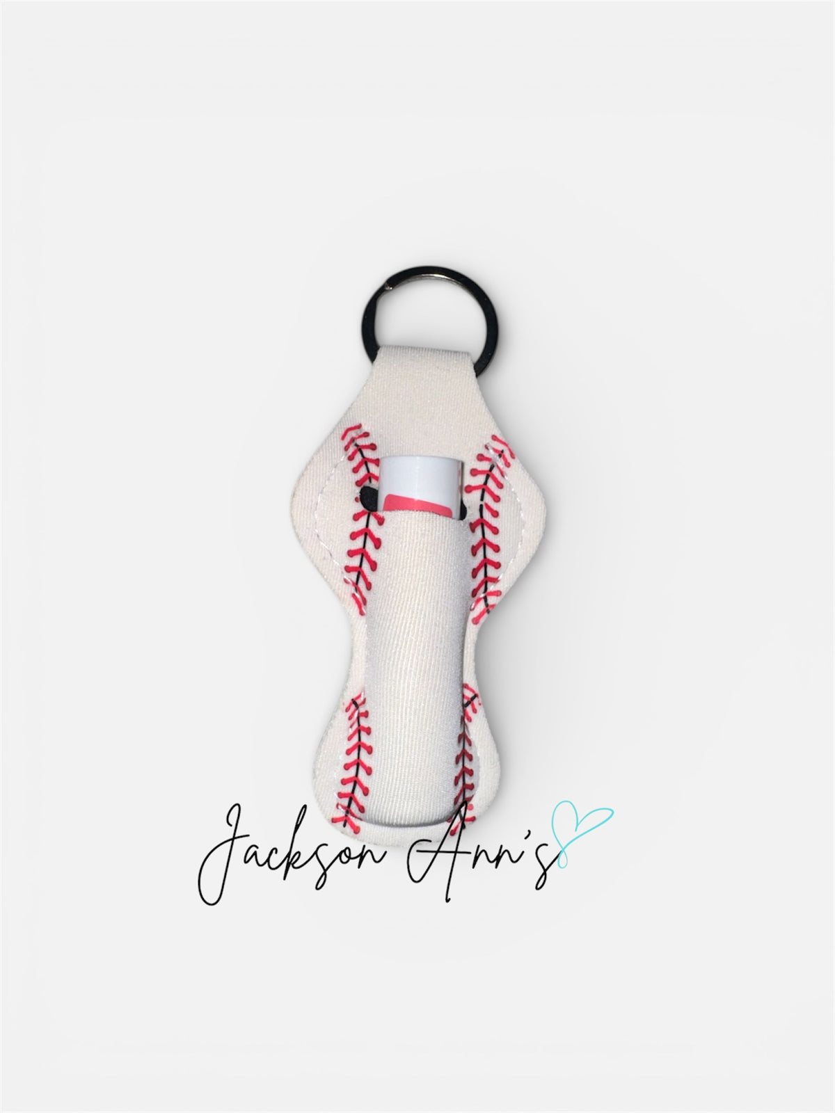 DISCONTINUED - Baseball Chapstick Keychain