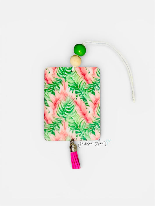 Air Freshener - Pink & Green Tropical
