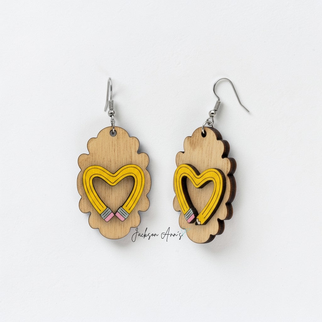 Teacher Pencil Earrings