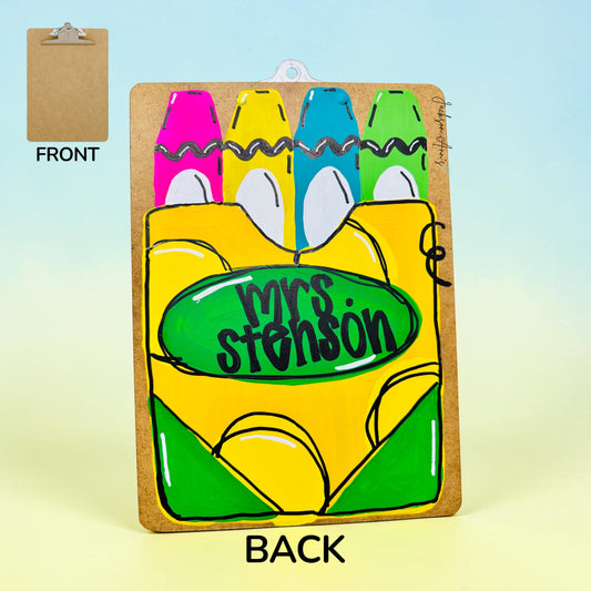 Clipboard: Crayon Box