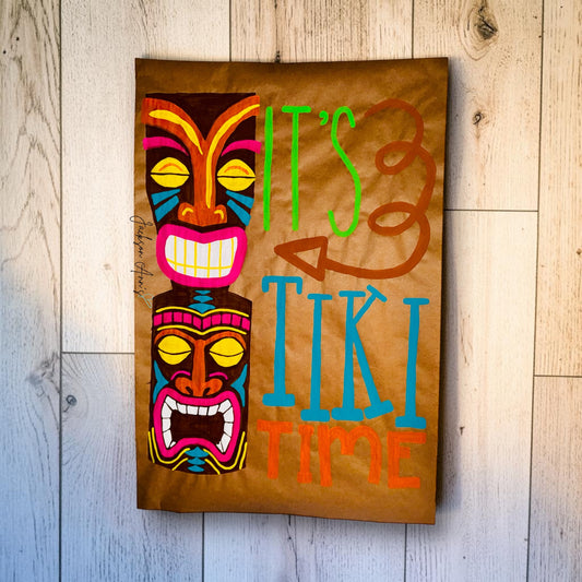 Tiki Time Luau Banner