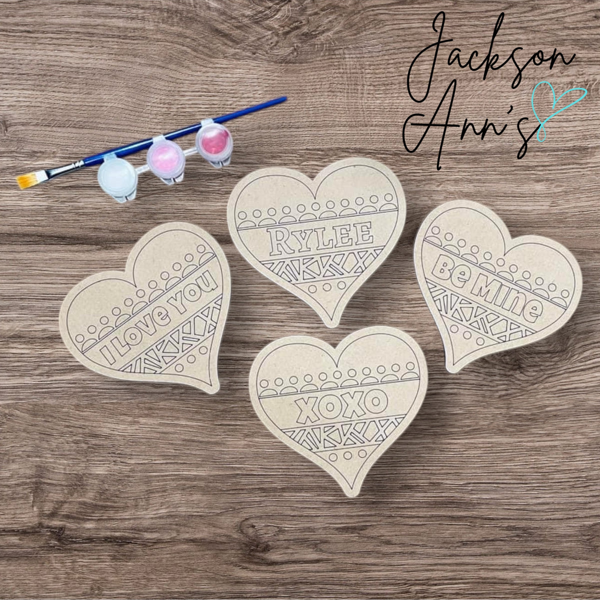 DIY Mini Heart Paint Kit