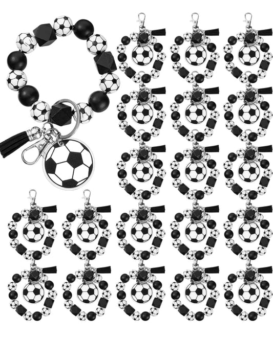 DISCONTINUED - Soccer Wooden Wristlet Keychain - NO PERSONALIZATION!!!!